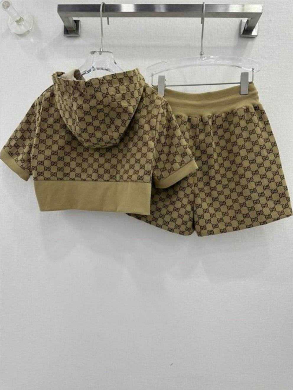 GG #HoodieShorts Set