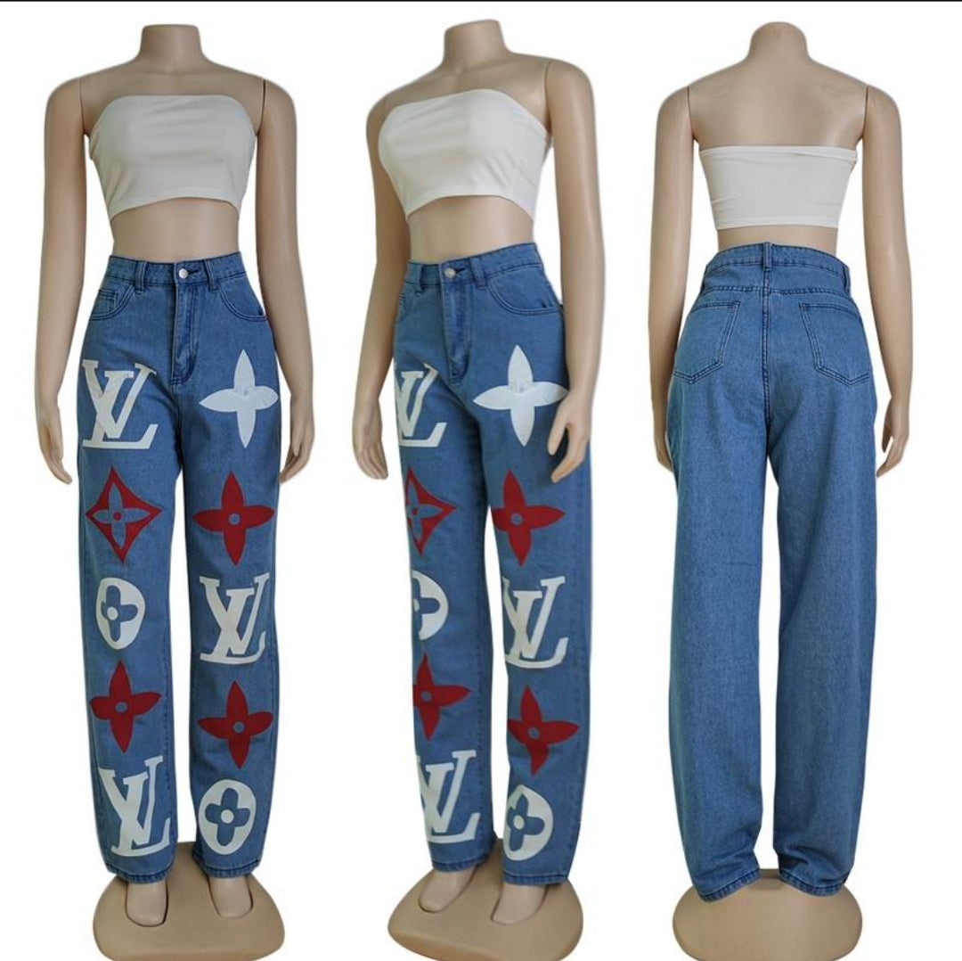 LV #LogoJeans