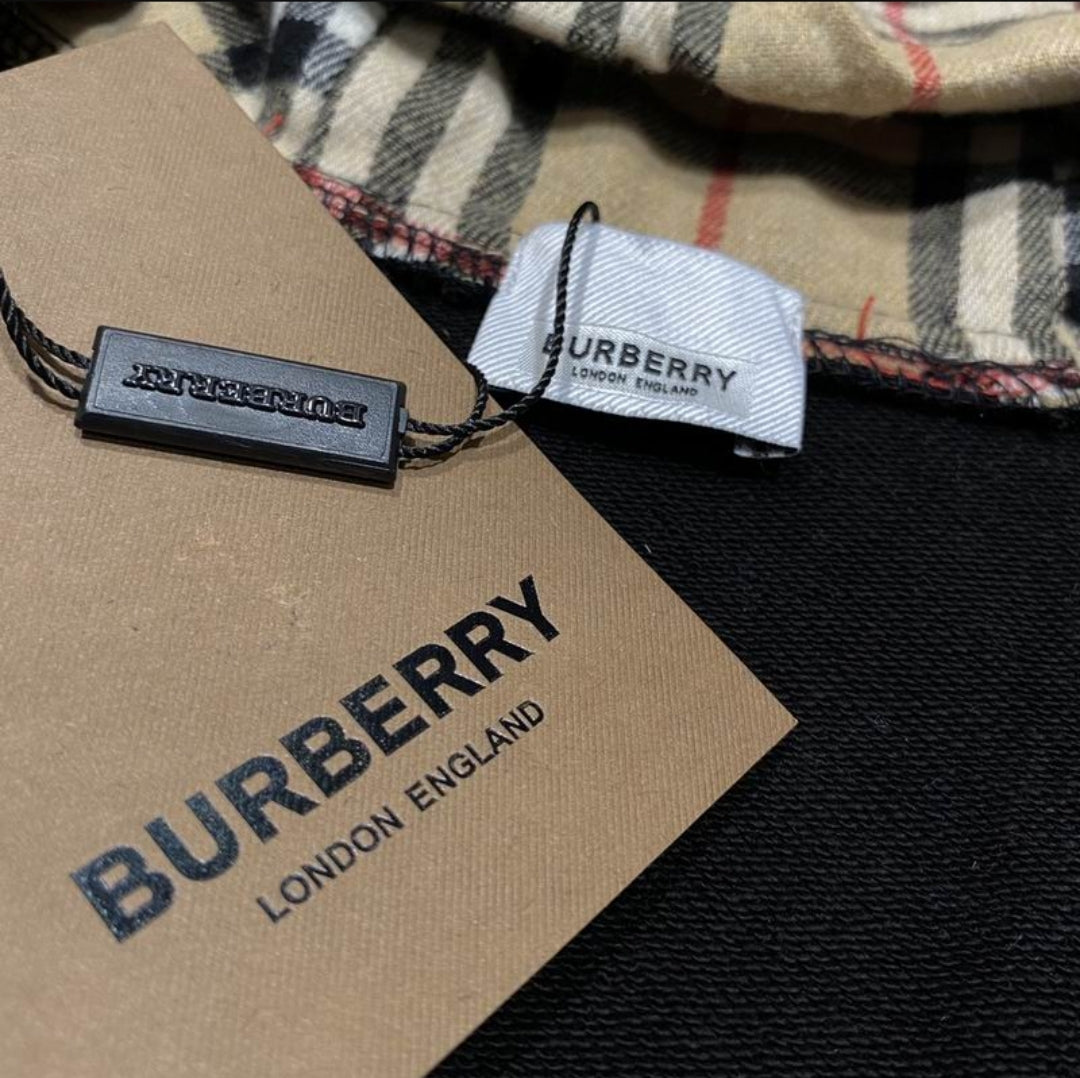 Bur #Check Zip Hoodie