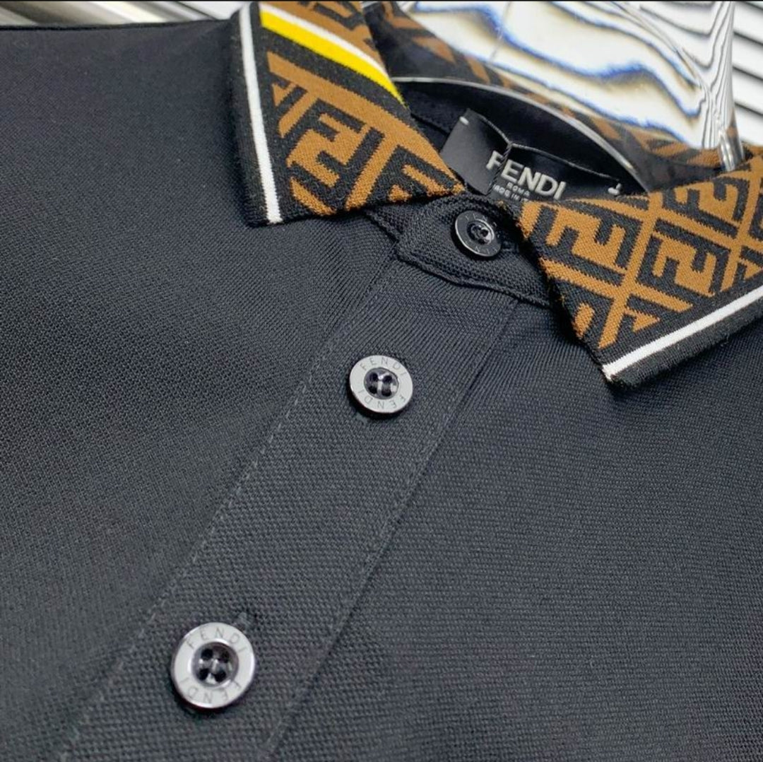 FF #Diagonal Jacquard Polo