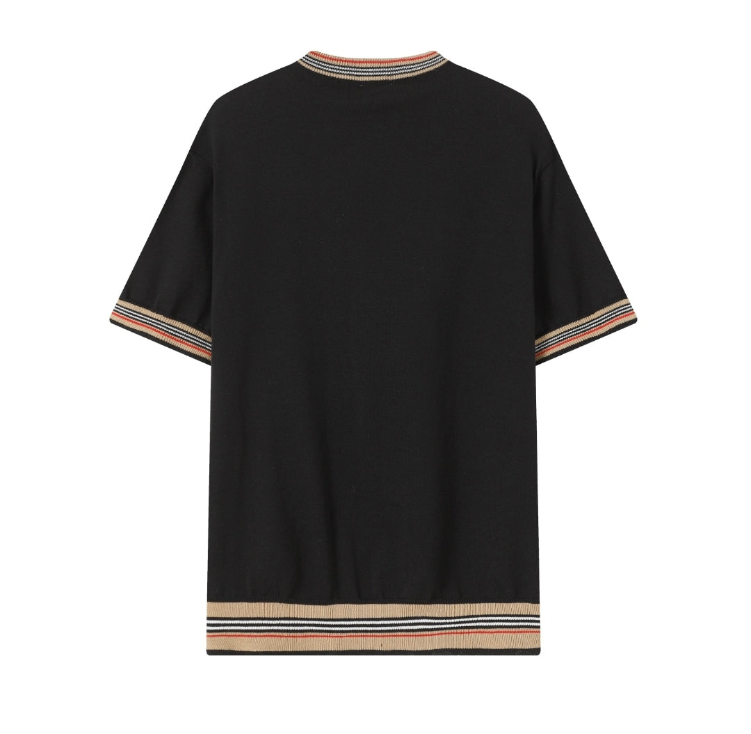 Bur #Check Stripe Shirt