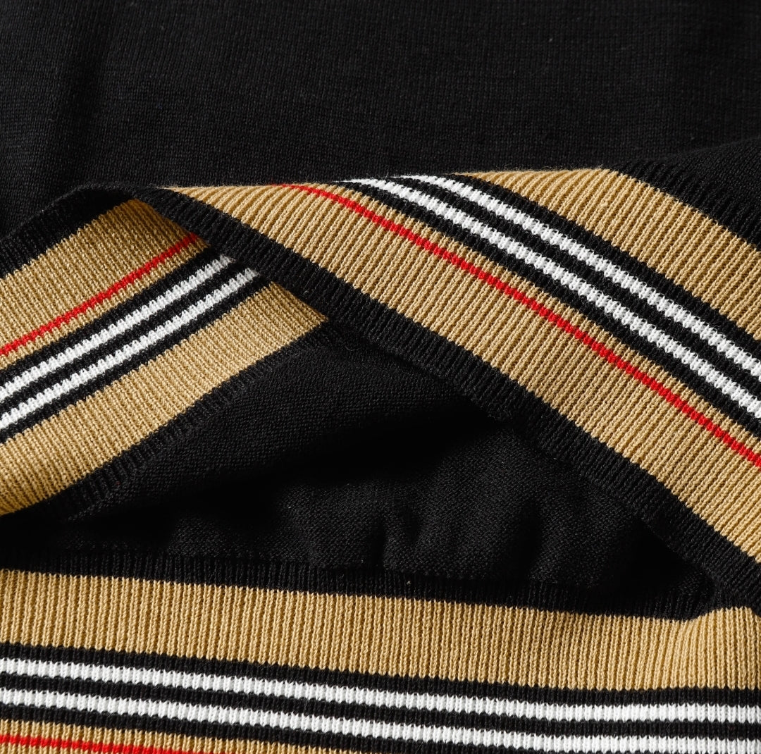 Bur #Check Stripe Shirt