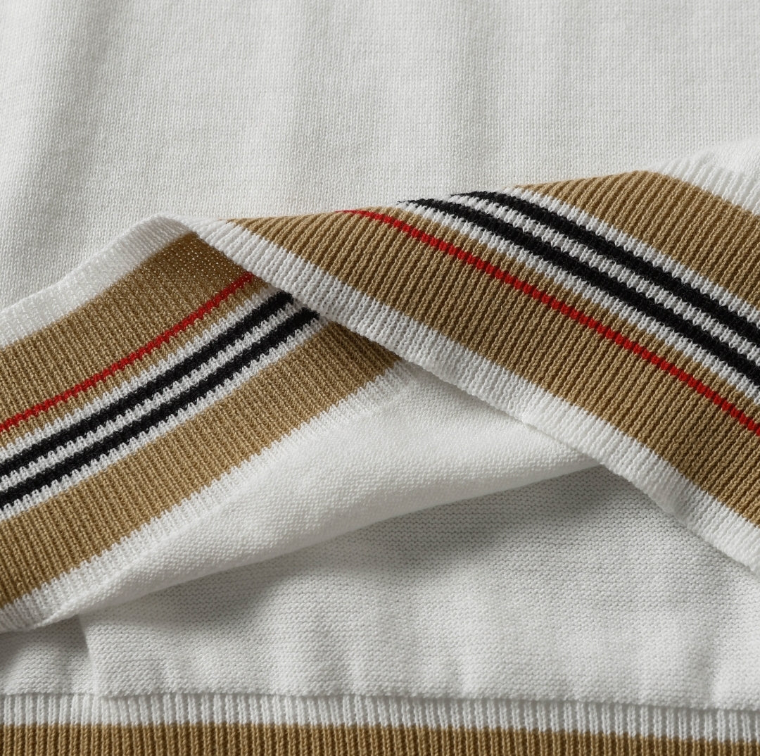 Bur #Check Stripe Shirt