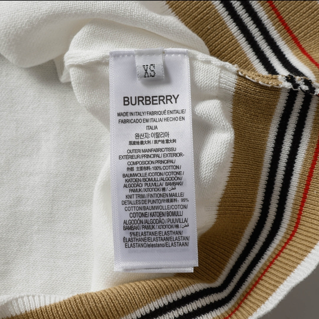 Bur #Check Stripe Shirt