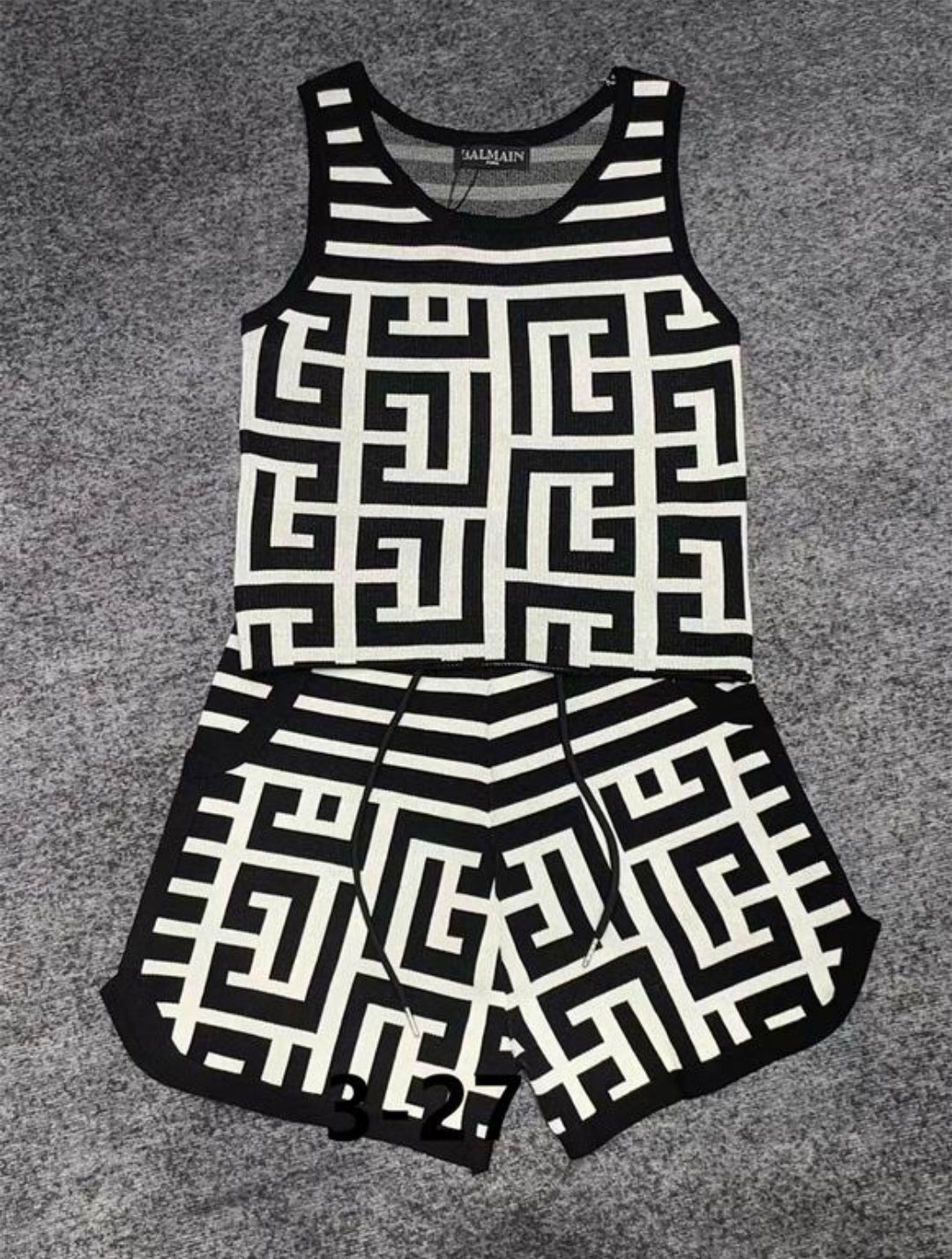 Bal #Bi Color Knit Short Set