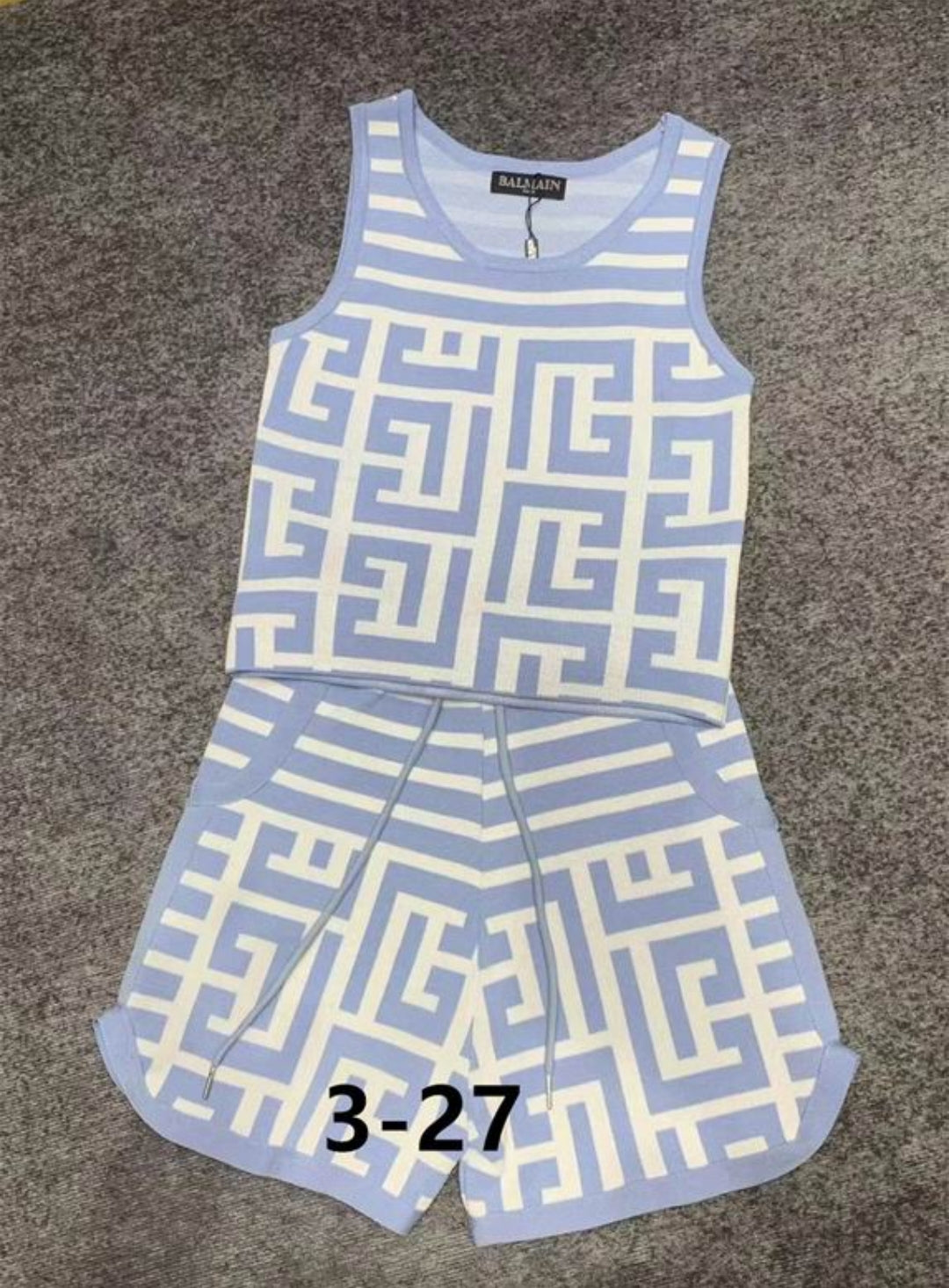 Bal #Bi Color Knit Short Set