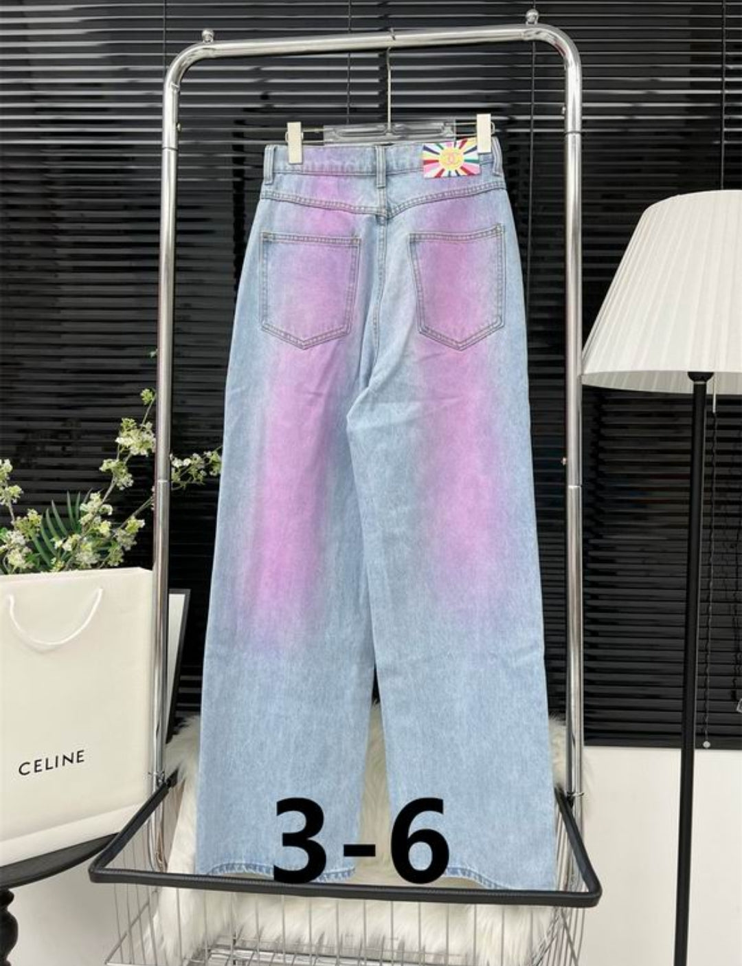 C #Gradient Pink Denim