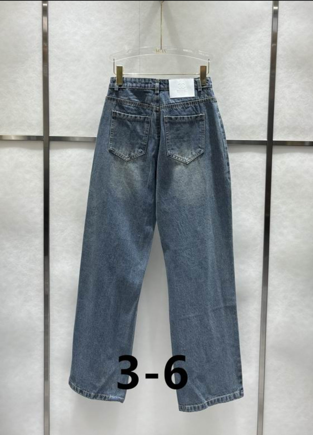 C #Big Logo Front Pocket Denim