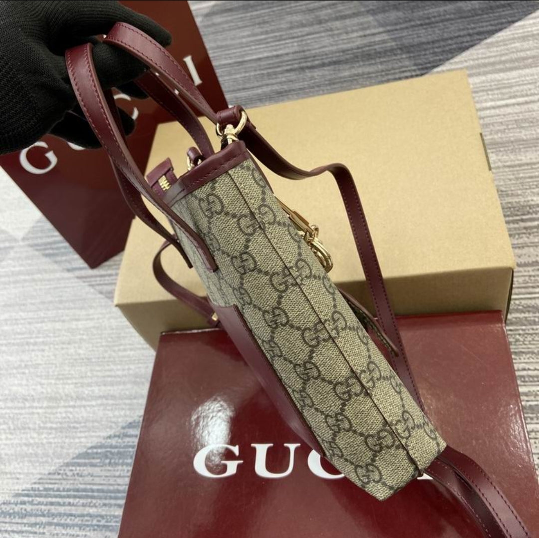 GG #Supreme Mini Tote & Dog Key Chain