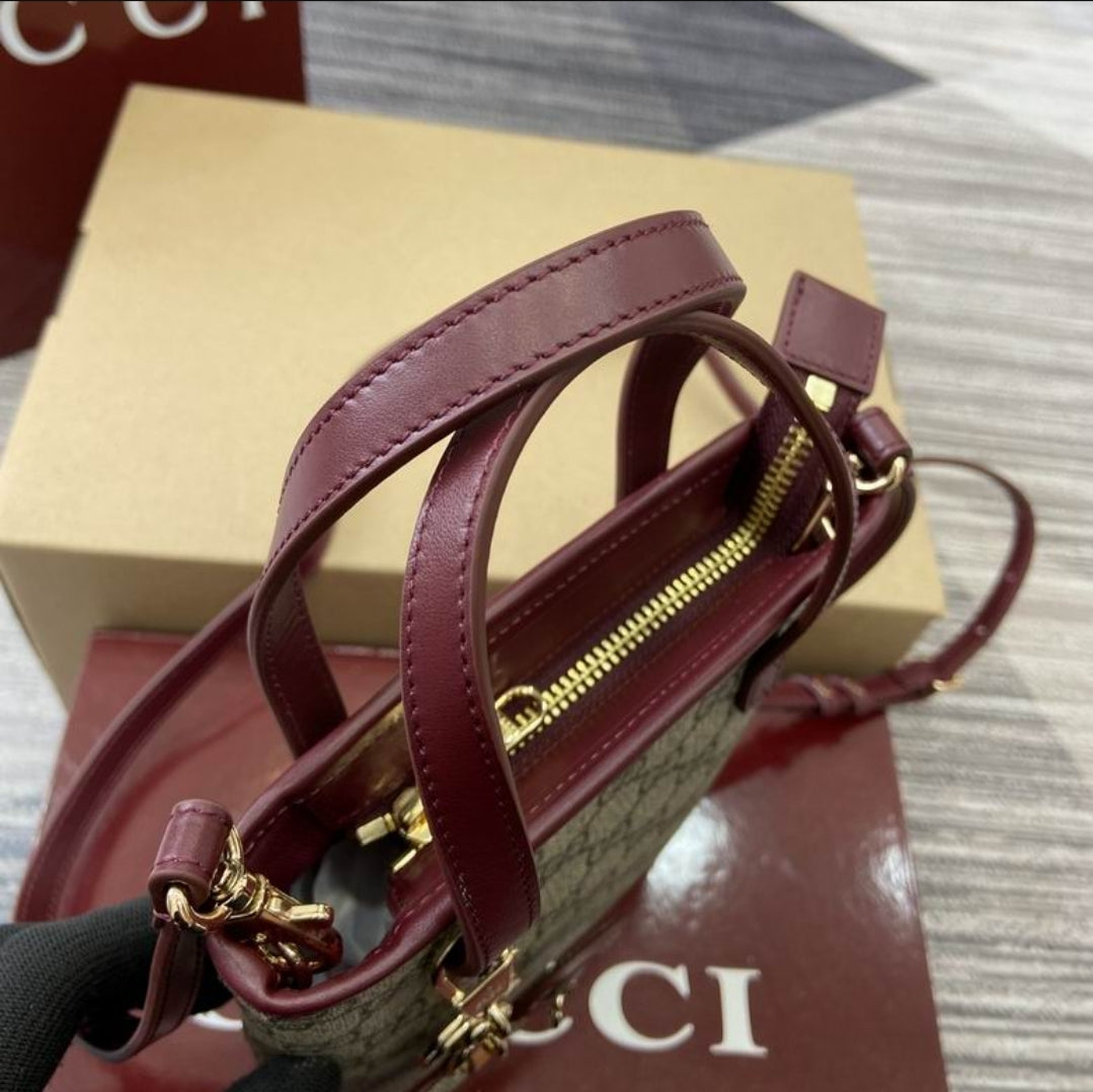 GG #Supreme Mini Tote & Dog Key Chain