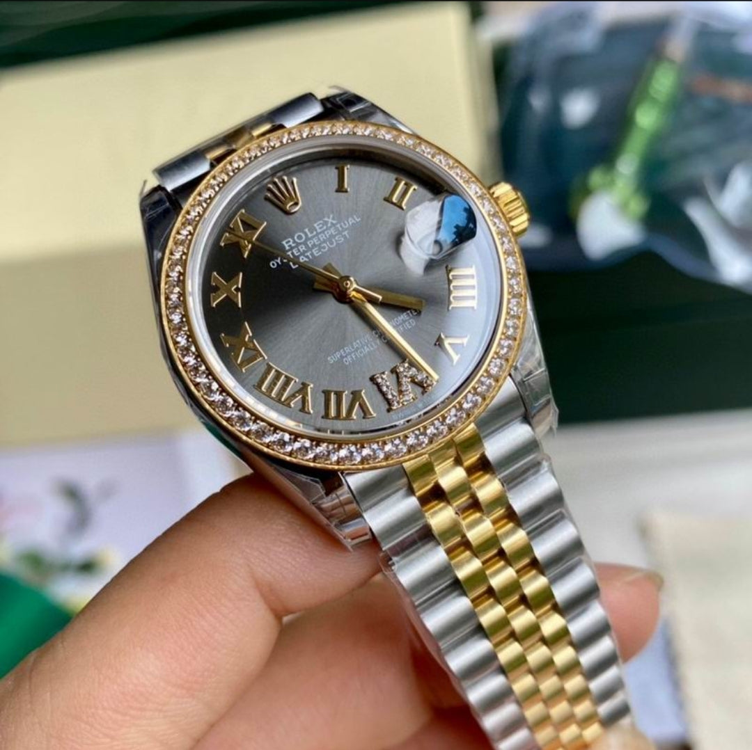 RLx #DateJust Black Rose (36mm)