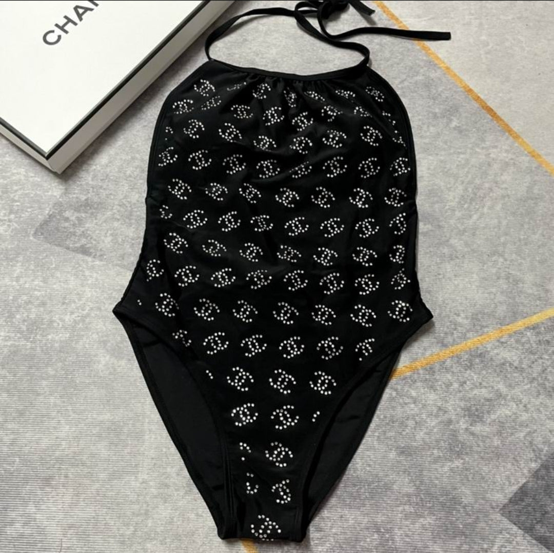 C #Logo Pearl Swimsuit