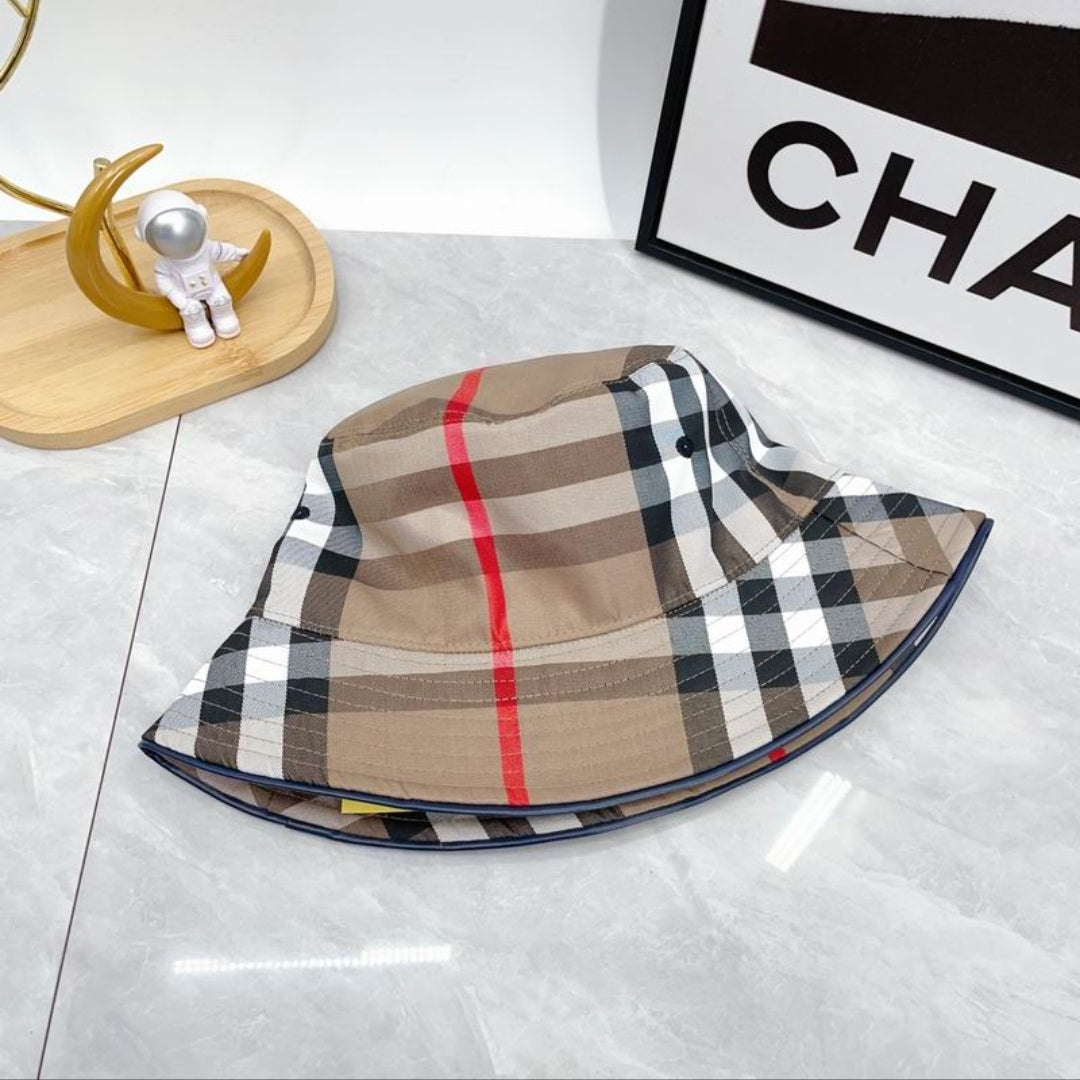 Bur #Check Bucket Hat