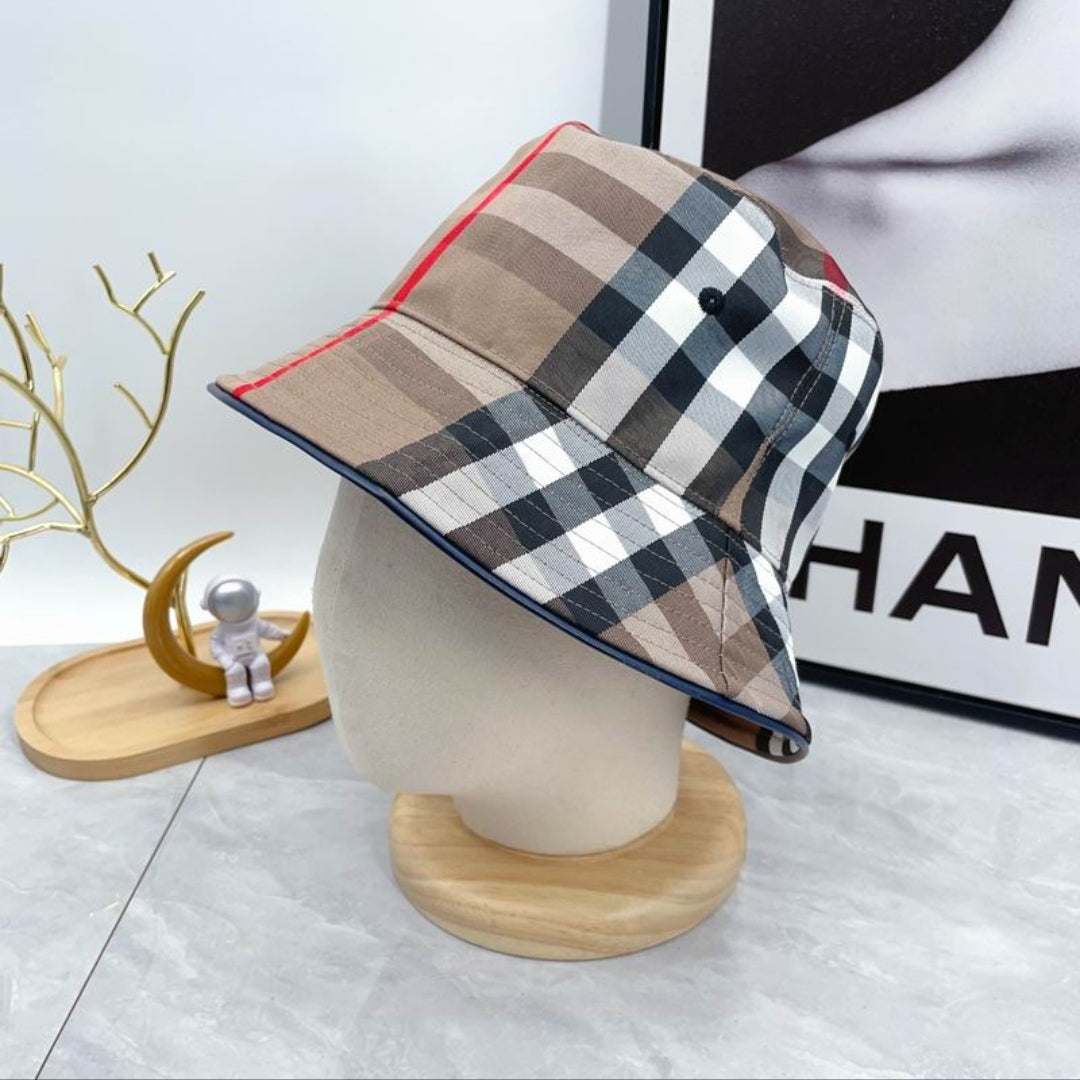 Bur #Check Bucket Hat
