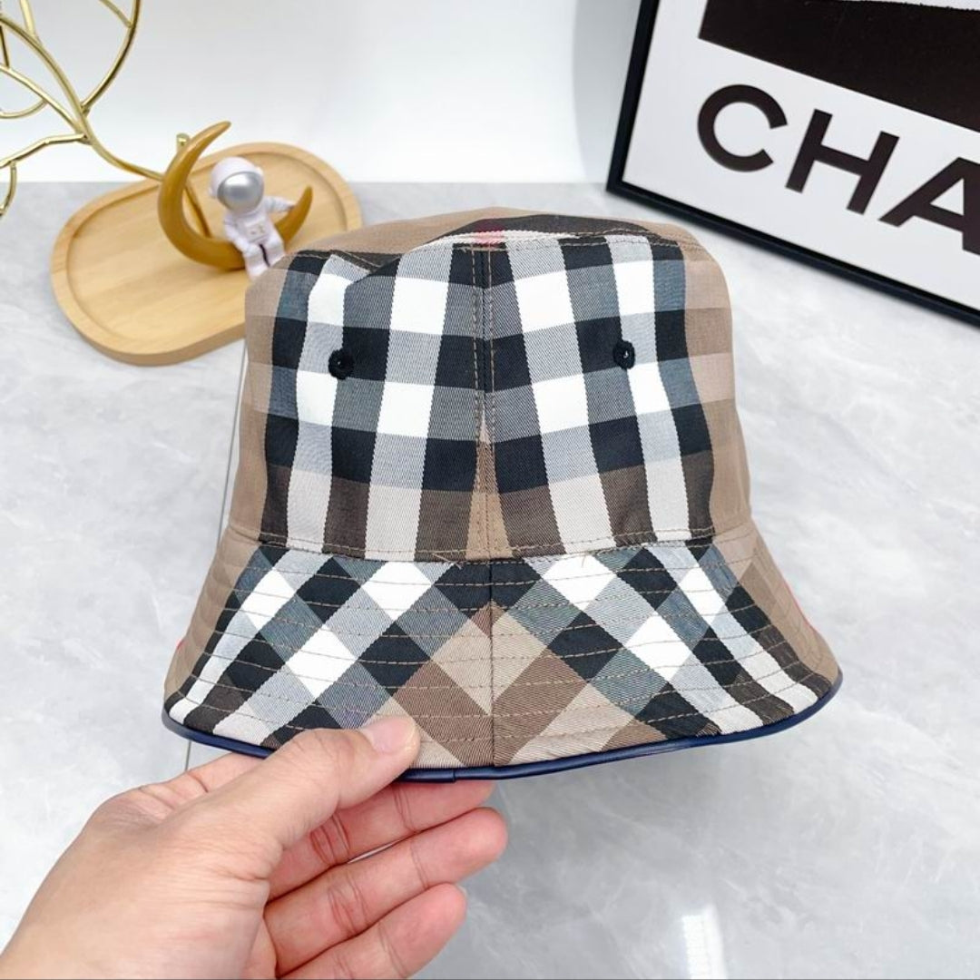 Bur #Check Bucket Hat