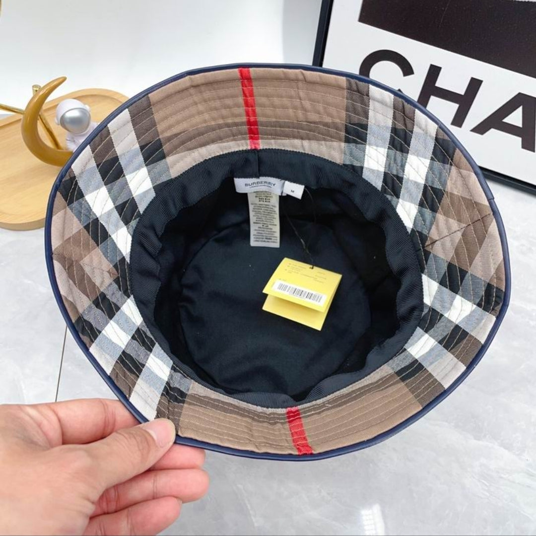 Bur #Check Bucket Hat