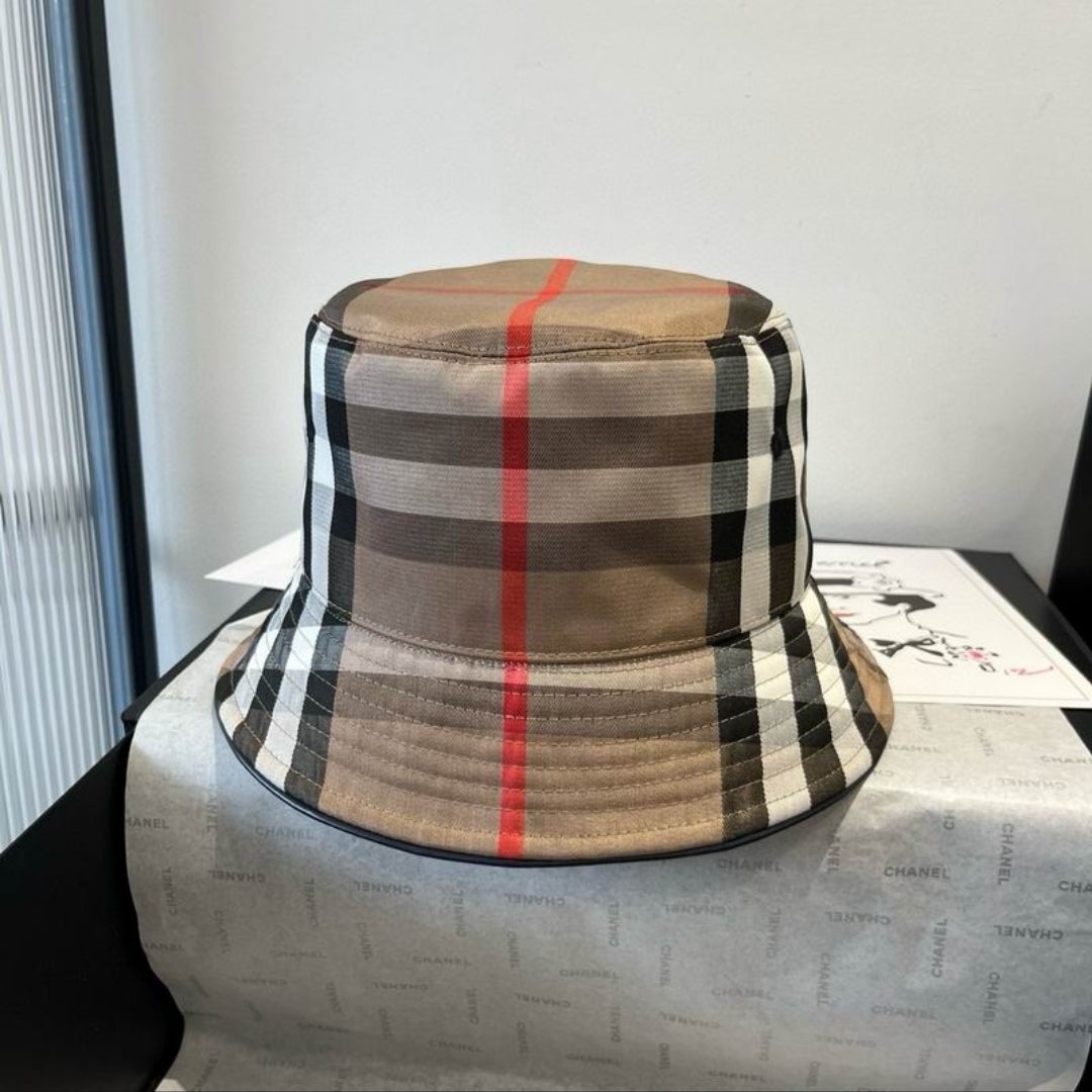 Bur #Check Bucket Hat