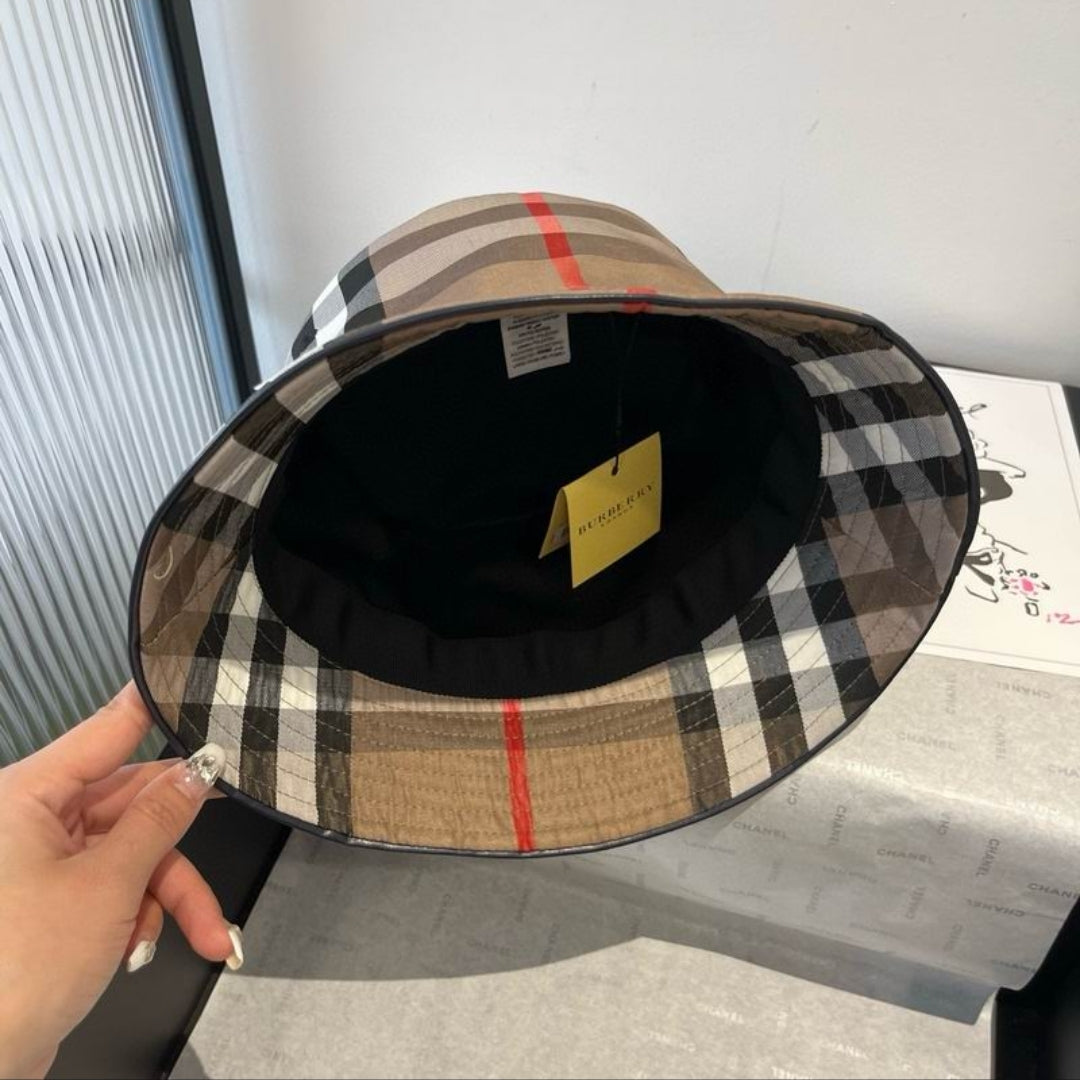 Bur #Check Bucket Hat