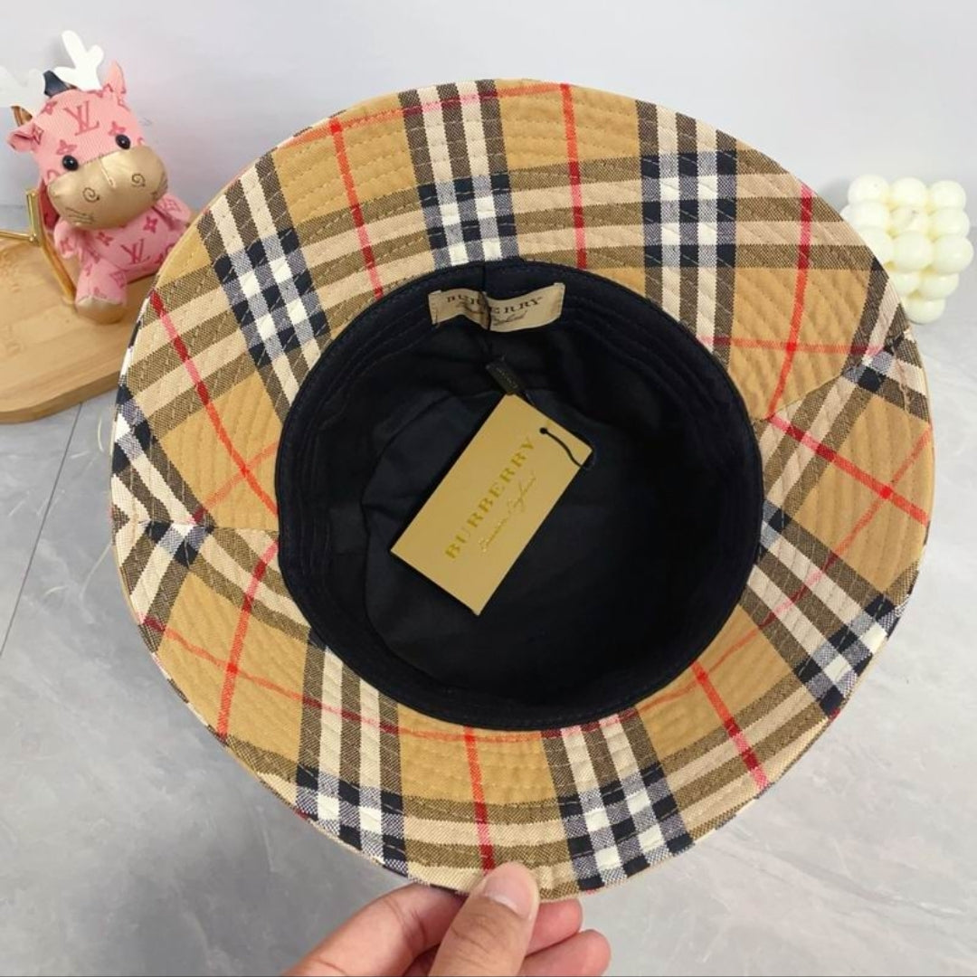Bur #Check Bucket Hat