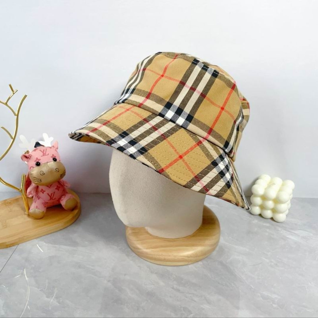 Bur #Check Bucket Hat