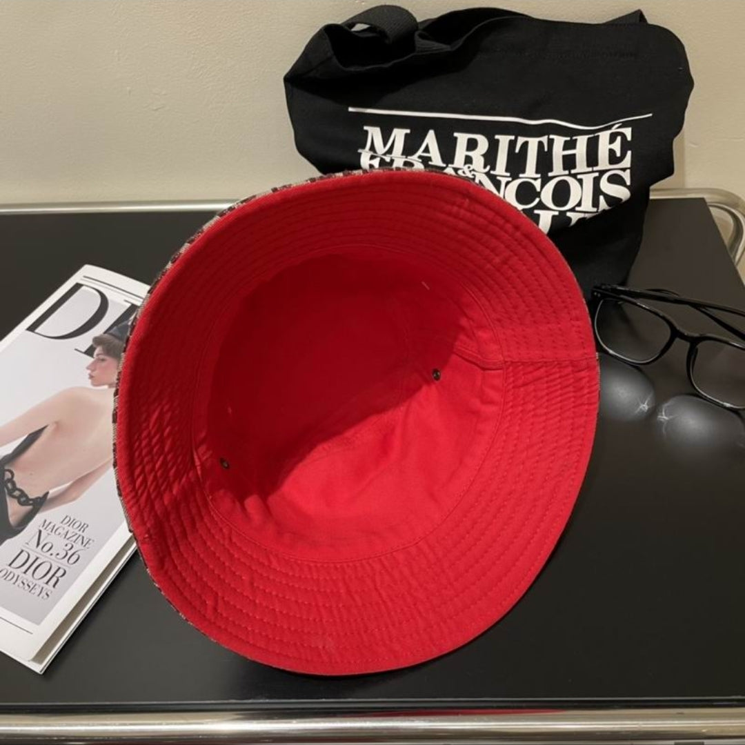 CD #Reversible Oblique Bucket Hat