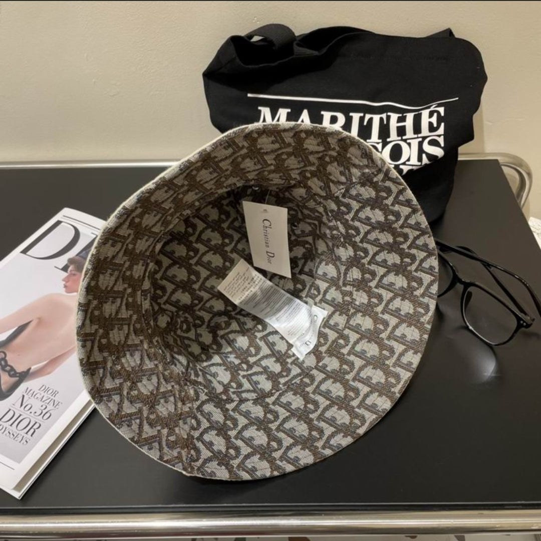 CD #Reversible Oblique Bucket Hat