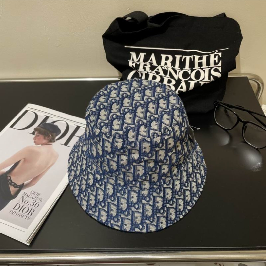 CD #Reversible Oblique Bucket Hat