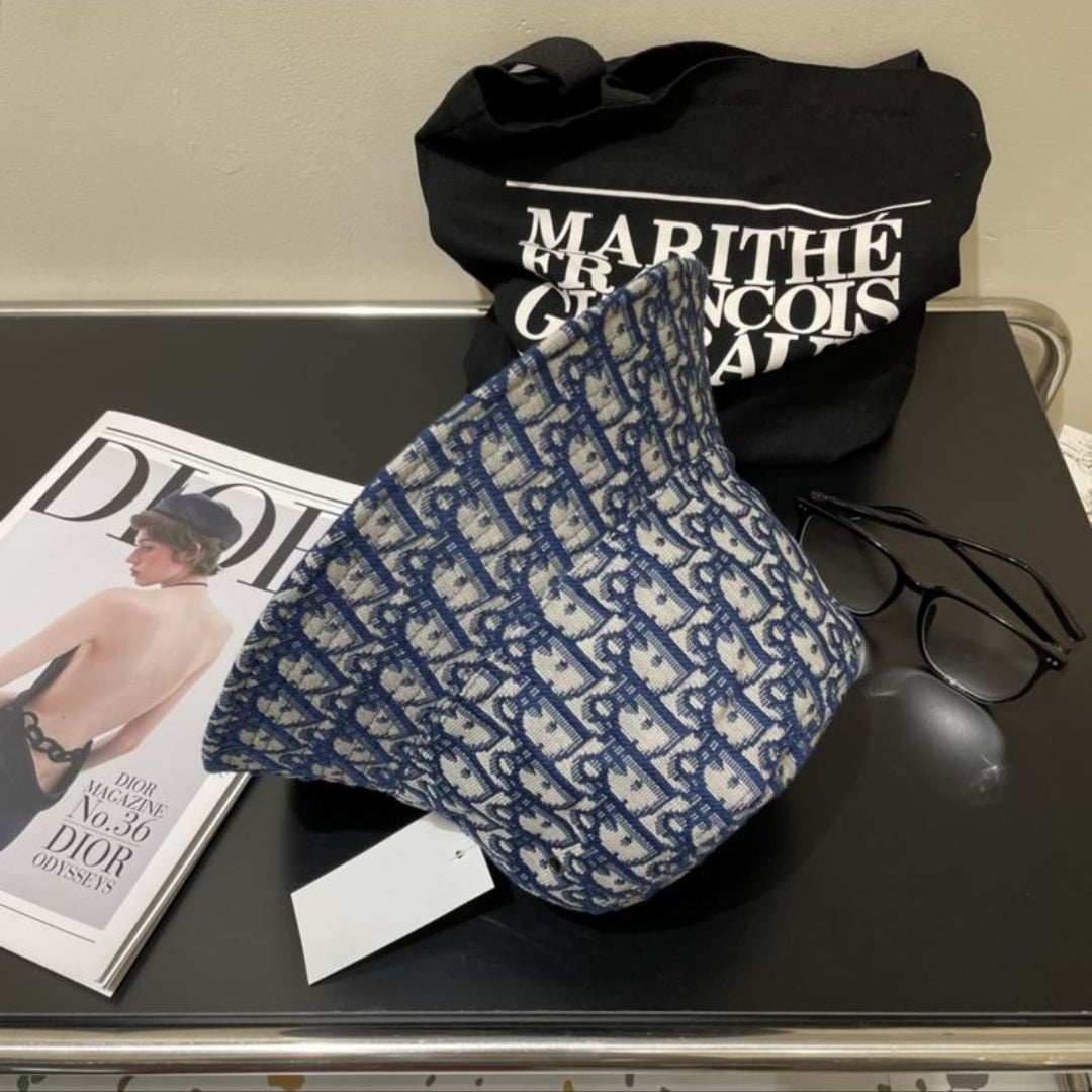 CD #Reversible Oblique Bucket Hat