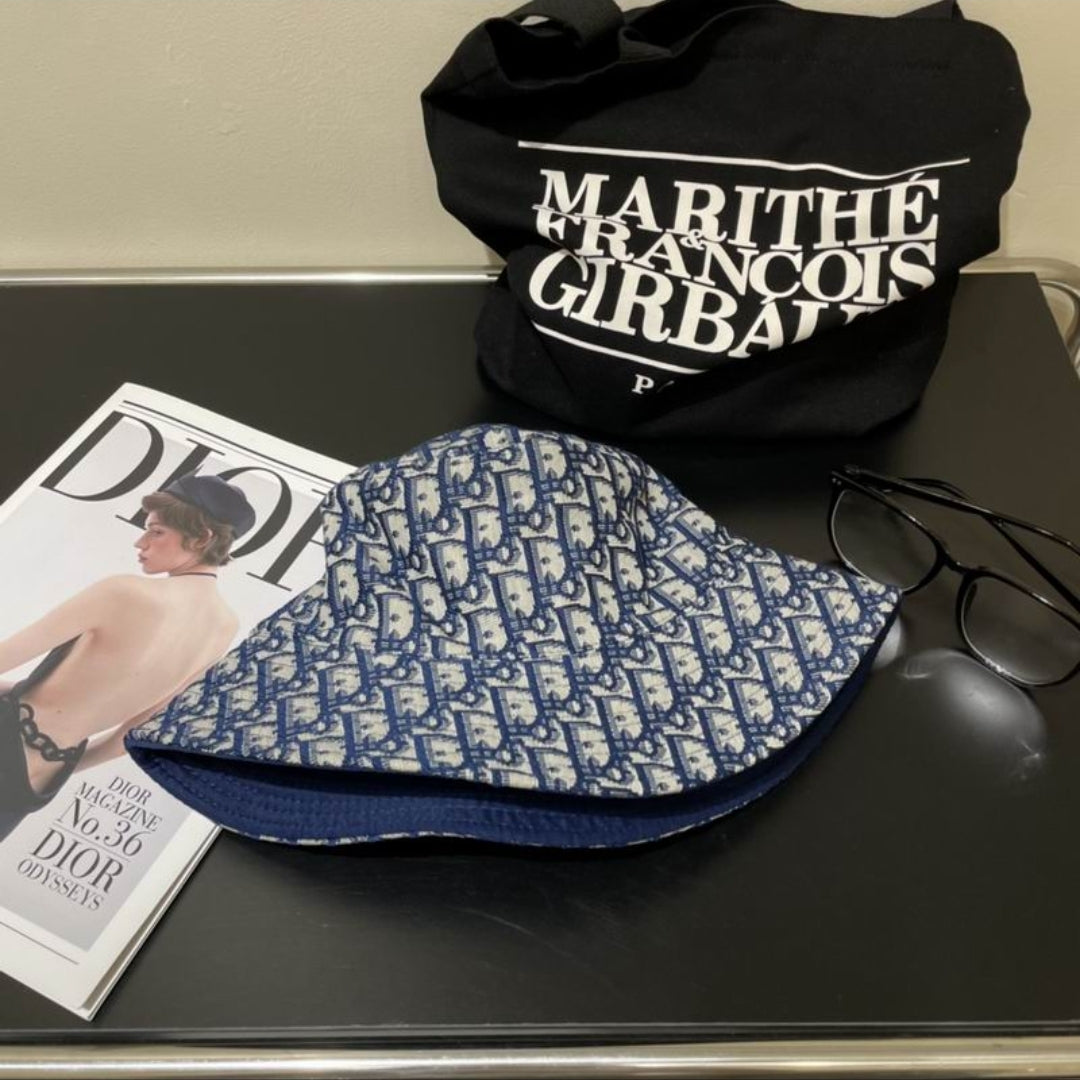 CD #Reversible Oblique Bucket Hat