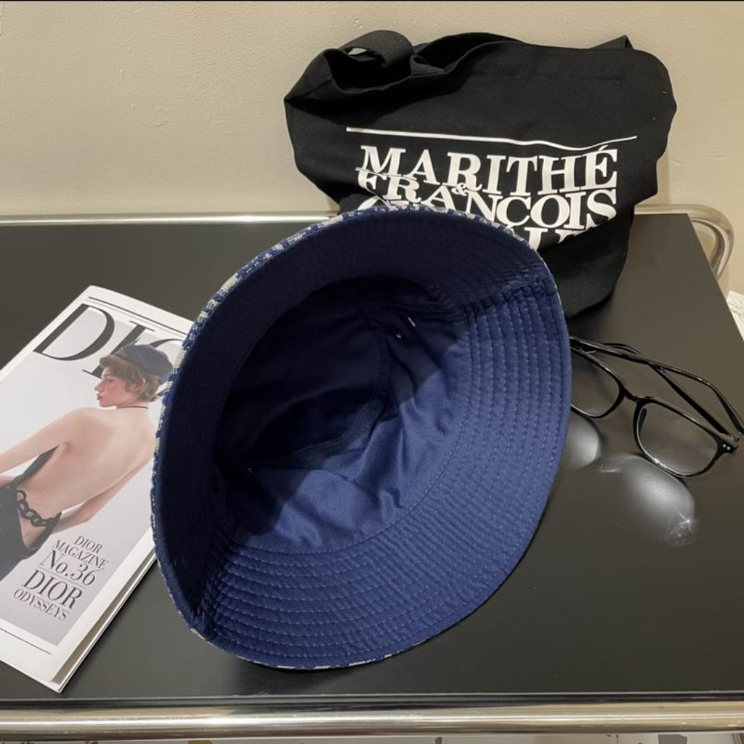 CD #Reversible Oblique Bucket Hat