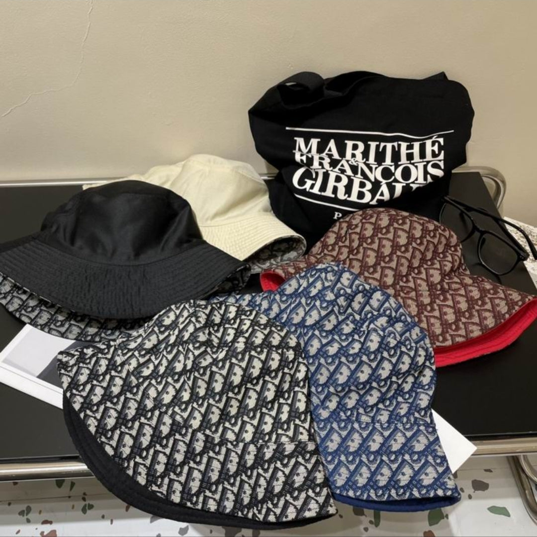 CD #Reversible Oblique Bucket Hat