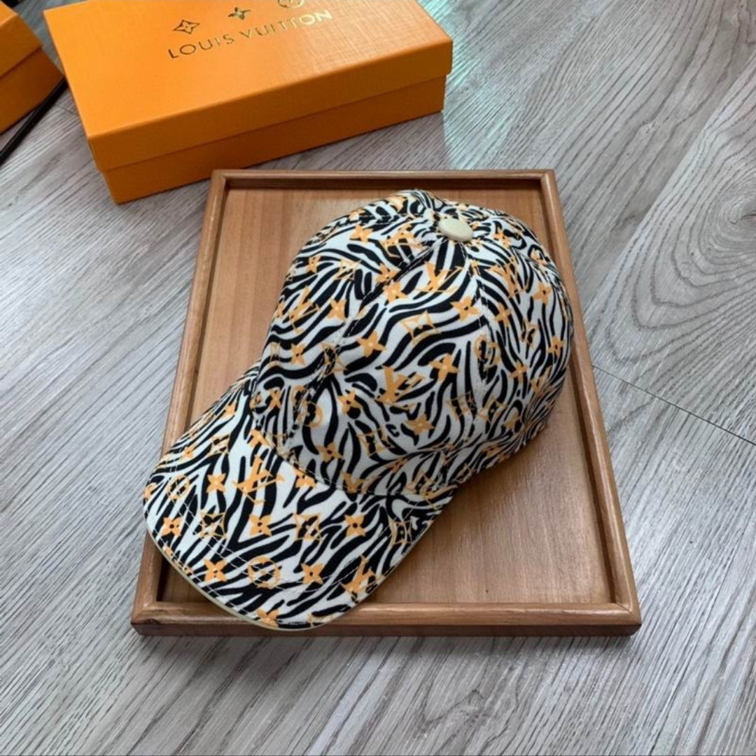 LV #Zebra Orange Monogram Cap