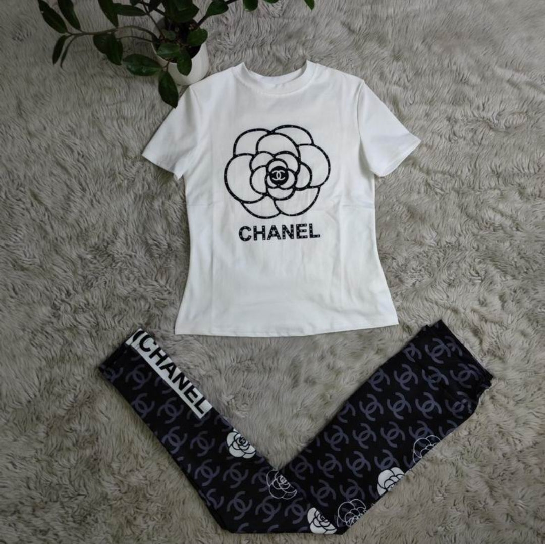 C #Rose Leggings Set
