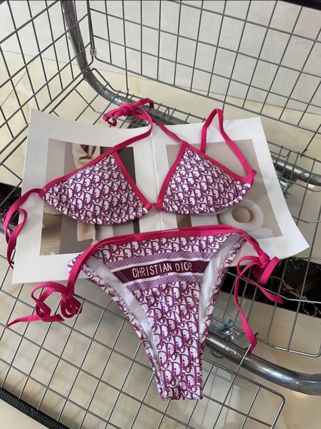 CD #Oblique Two Piece Bikini