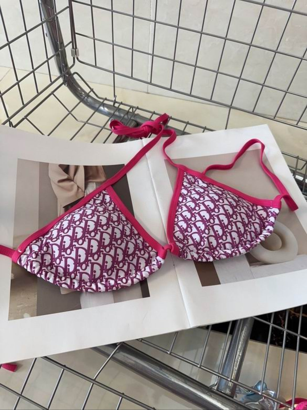 CD #Oblique Two Piece Bikini