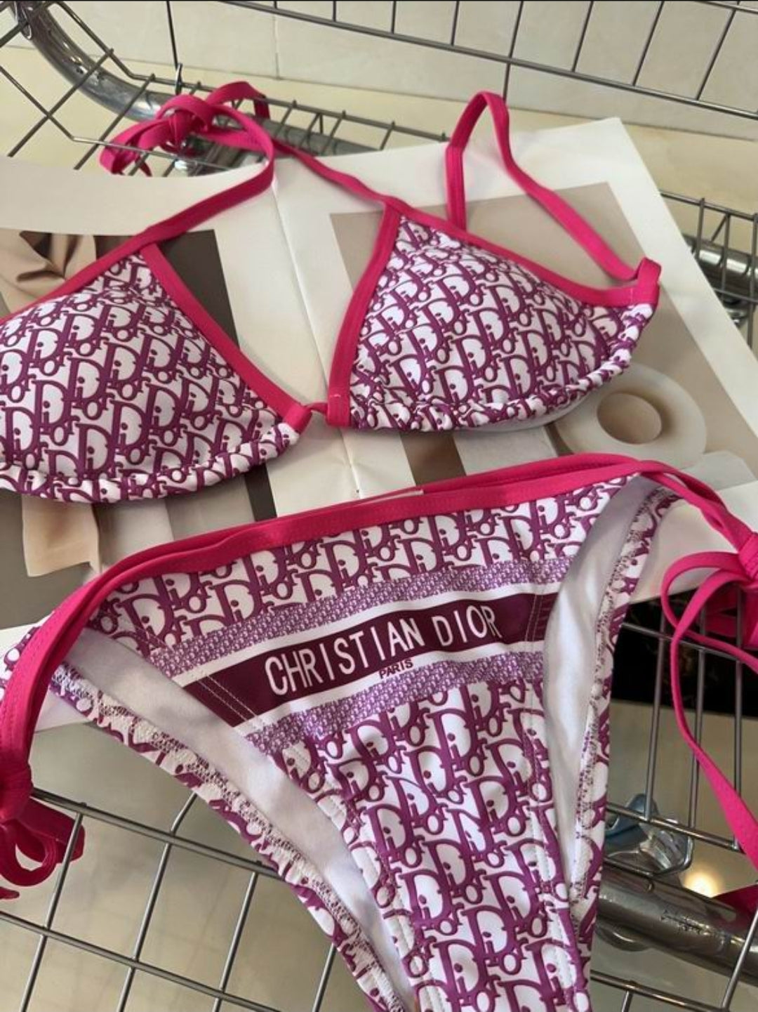CD #Oblique Two Piece Bikini
