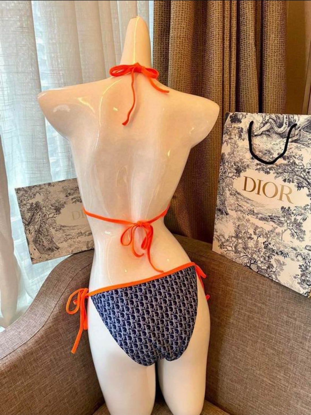 CD #Oblique Two Piece Bikini