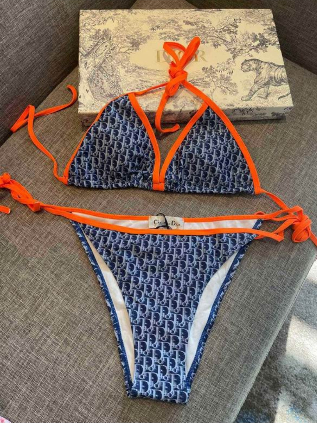 CD #Oblique Two Piece Bikini
