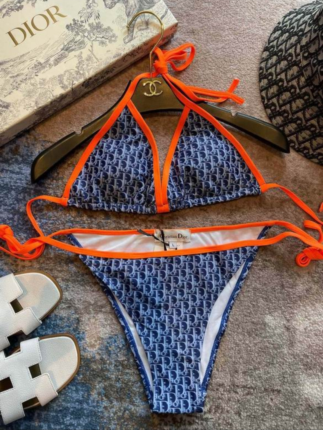 CD #Oblique Two Piece Bikini