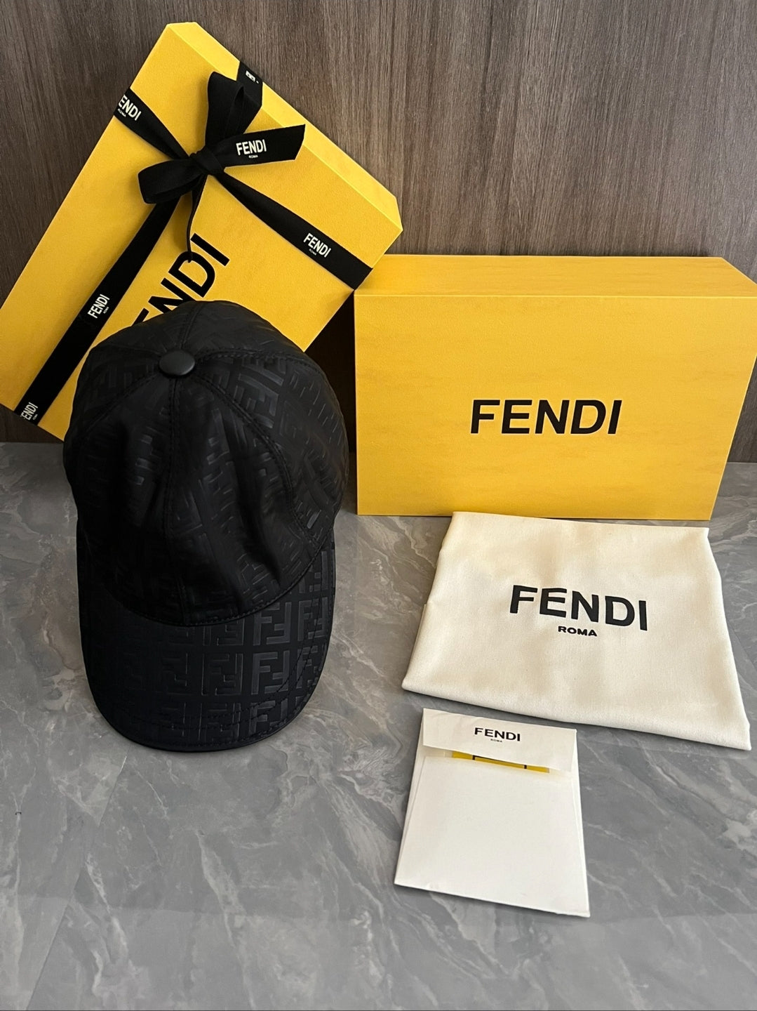 FF #Embossed Zucca Cap