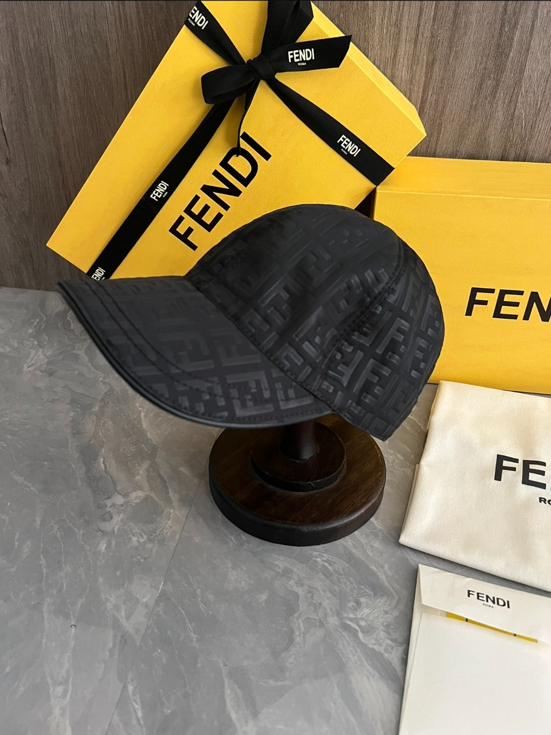 FF #Embossed Zucca Cap