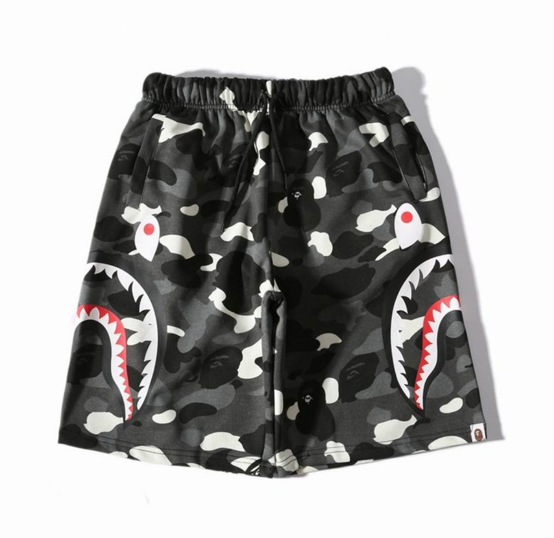 Ape #Camo Side Shark Shorts