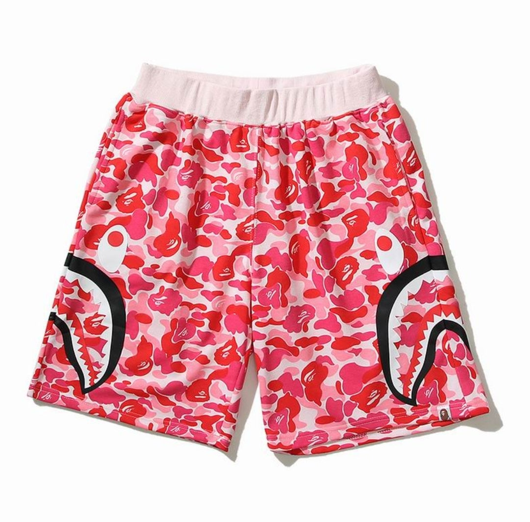 Ape #Camo Side Shark Shorts
