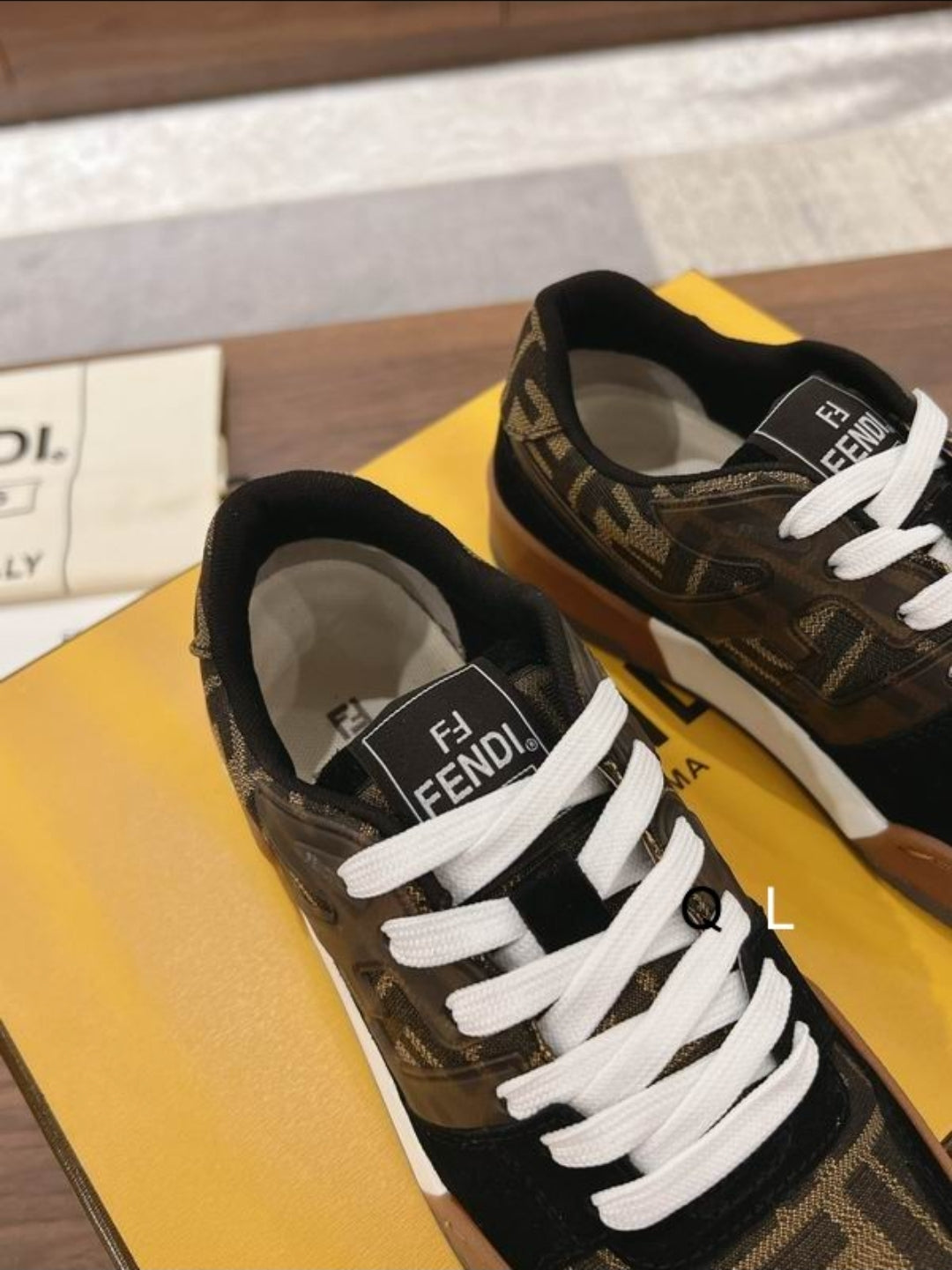 FF #Zucca Monogram Panelled Sneaker