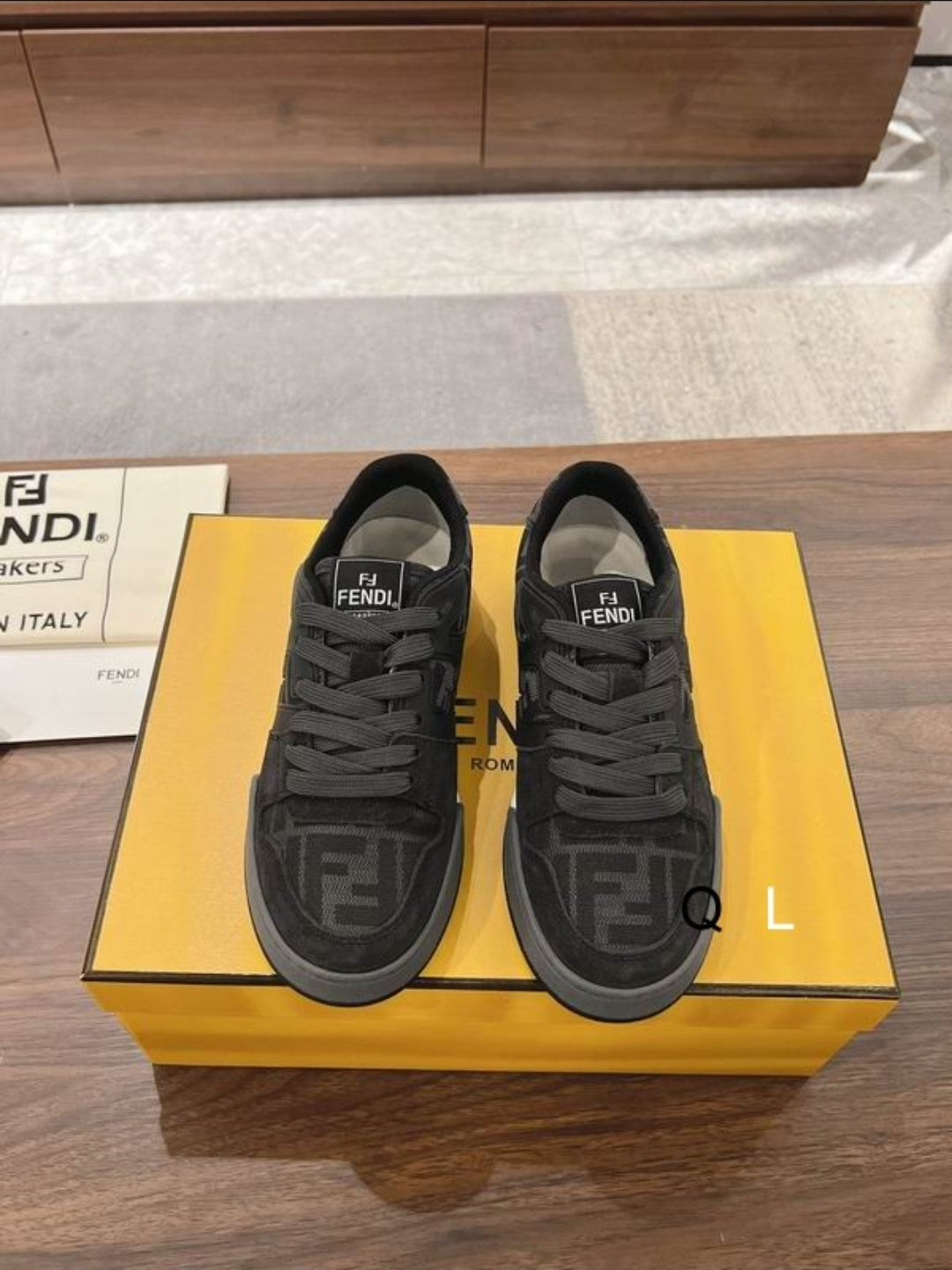 FF #Zucca Monogram Panelled Sneaker