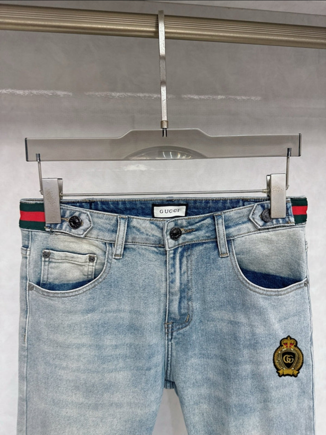 GG #Denim Web Pants