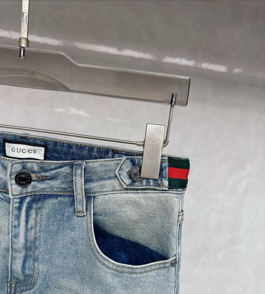 GG #Denim Web Pants