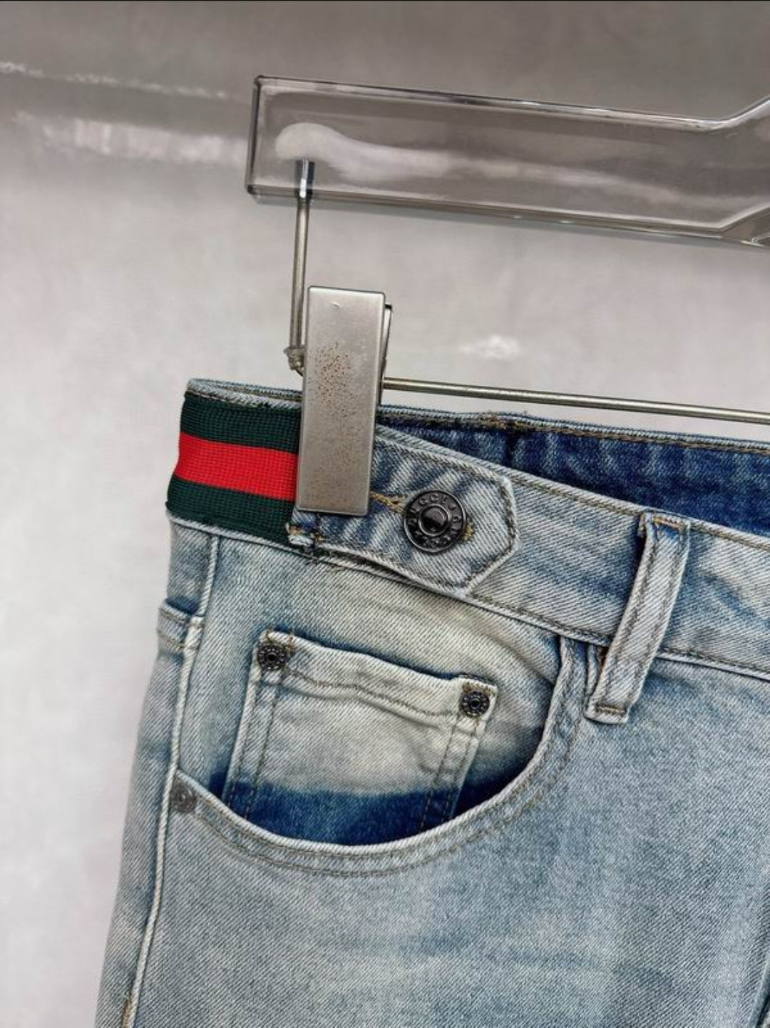 GG #Denim Web Pants
