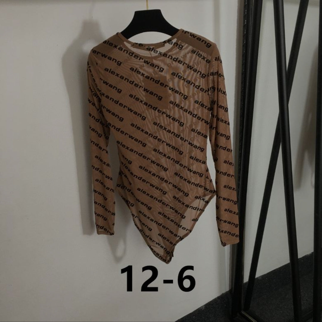 Axw #Signature Sheer Lace Bodysuit
