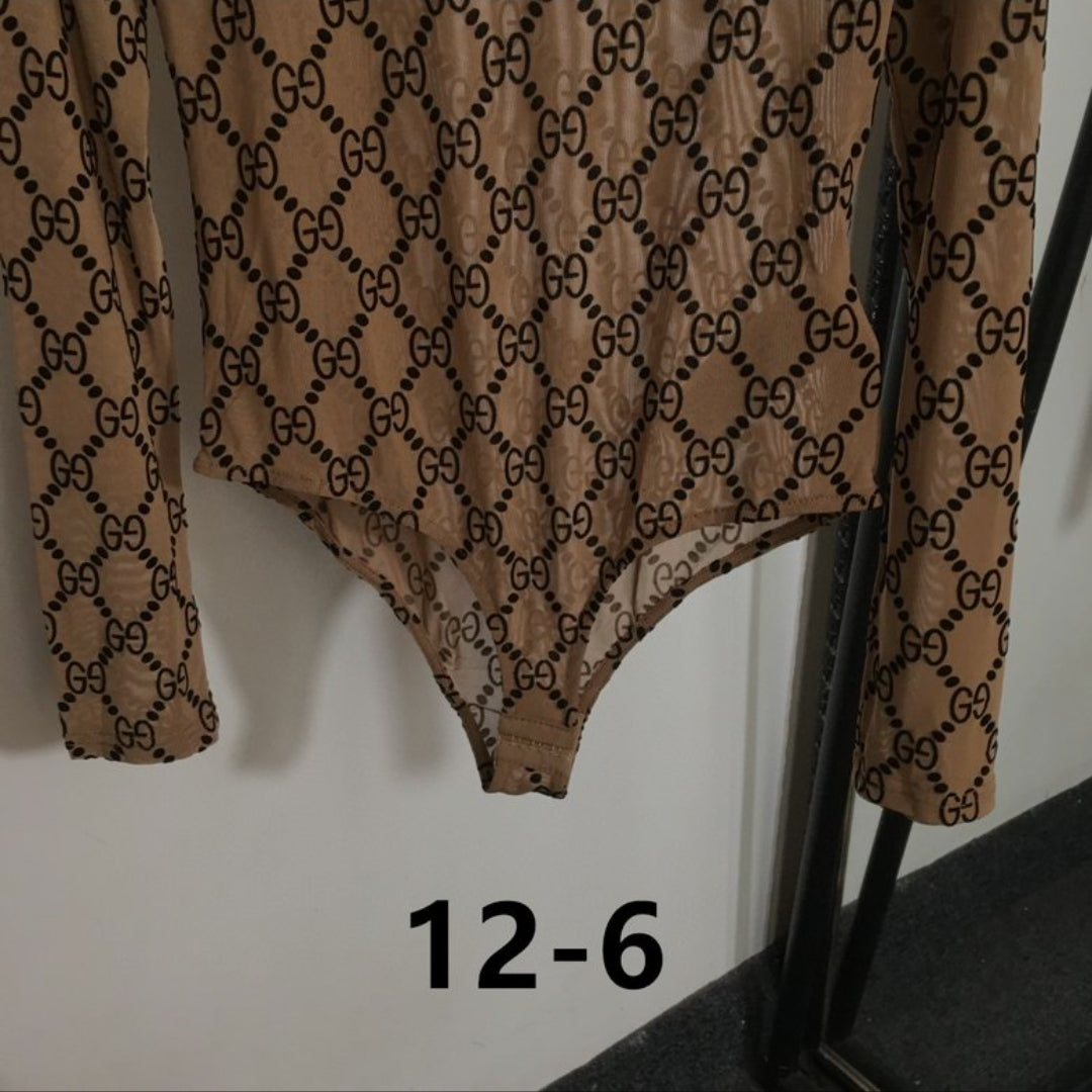 GG #Sheer Lace Bodysuit